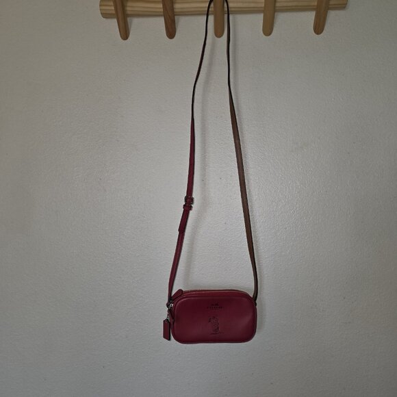 Coach x Peanuts Snoopy Red Leather Mini Crossbody Bag NWOT Rare Limited Edition - Picture 16 of 16